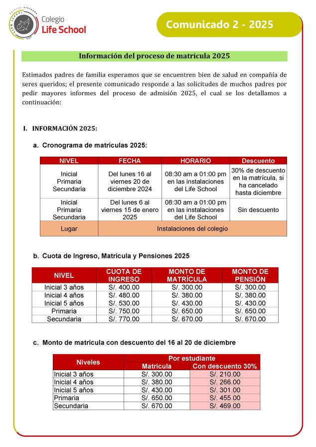 Comunicado 02-2025