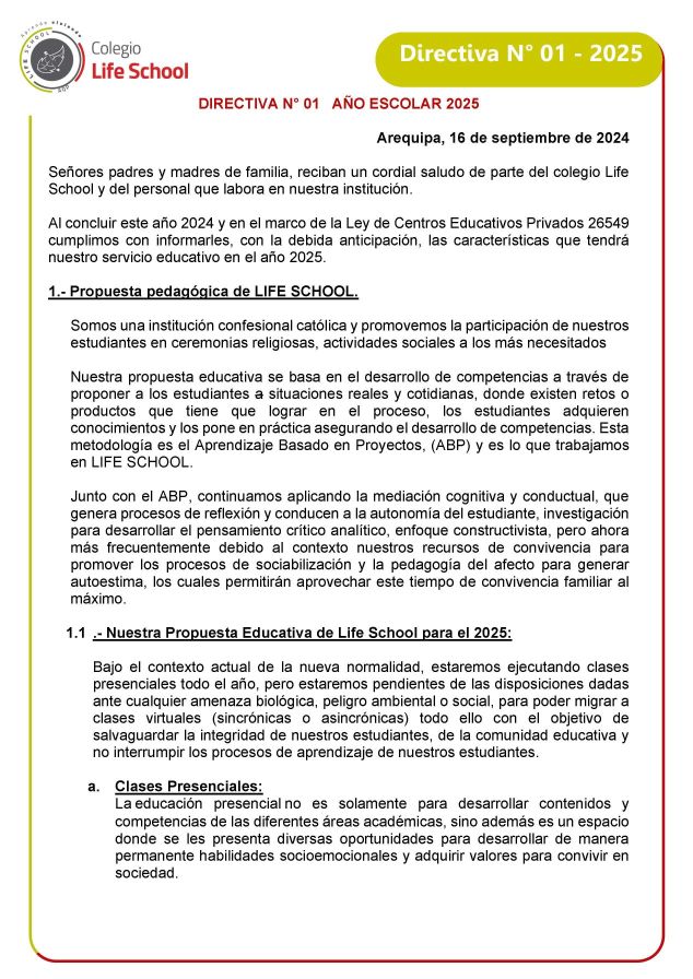 Directiva 2025